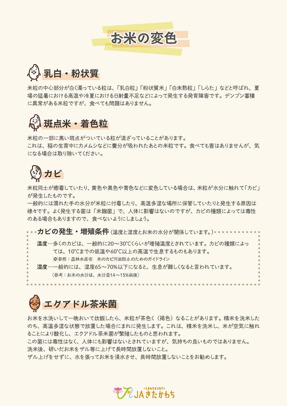 お米の変色